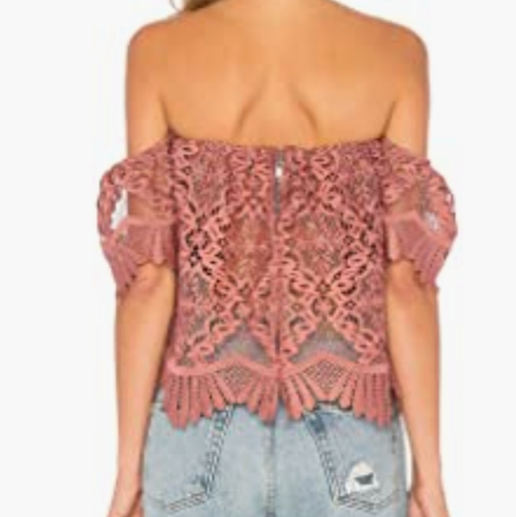 Lovers + Friends Mauve Embroidery Blouse - Picture 7 of 8